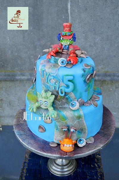 Skylanders birthday cake - Cake by Judith-JEtaarten