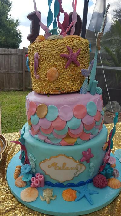 Mermaid Birthday Cake - Cake by ChubbyAbi