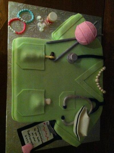 Nurse retirement cake - Cake by Pams party cakes
