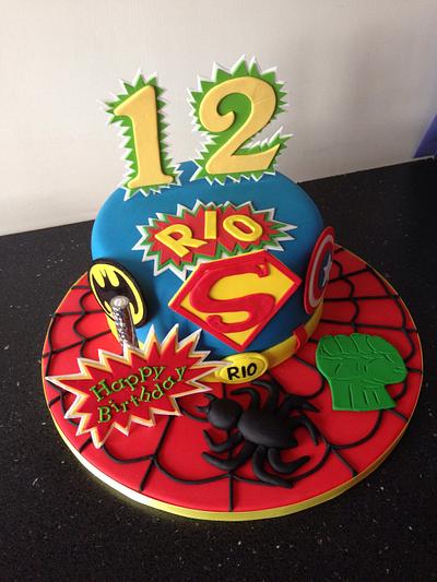 Superhero cake - Cake by Donnajanecakes 