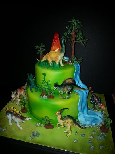Dinosaur cake - Cake by SweetsKeeper