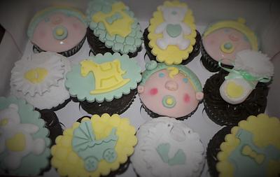 Baby Shower Cupcakes - Cake by Jacqui's Cupcakes & Cakes