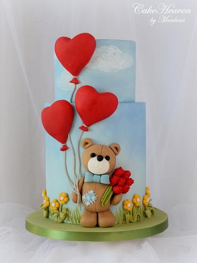 Valentine's Day  Cake - Cake by CakeHeaven by Marlene