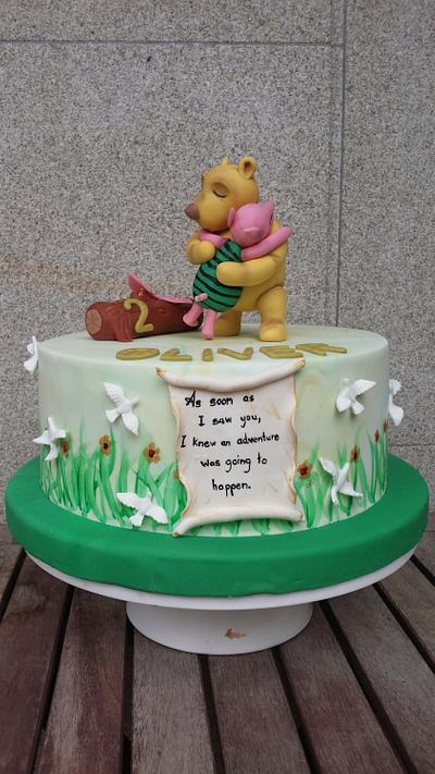Winnie the pooh and piglet - Cake by Dulce Victoria