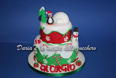 Christmas 1th birthday cake - Cake by Daria Albanese