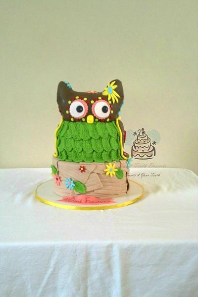 Owl Birthday Cake - Cake by Carsedra Glass