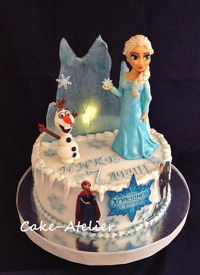 Frozen. Elsa and Olaf - Cake by Ella