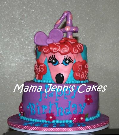 Pink Poodle - Cake by Jenn