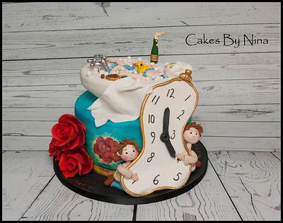 Salvador Dali Pampering - Cake by Cakes by Nina Camberley