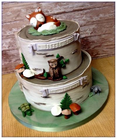 A little fox is on her way.... - Cake by Stacy Lint