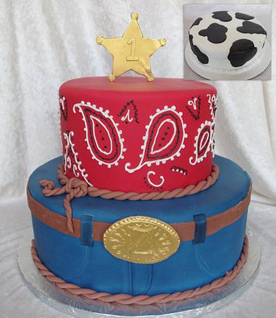 Cowboy Birthday Cake - Cake by Rock Candy Cakes