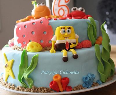 sponge bob - Cake by Hokus Pokus Cakes- Patrycja Cichowlas