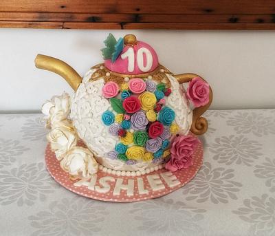 Teapot cake - Cake by Inspired Sweetness