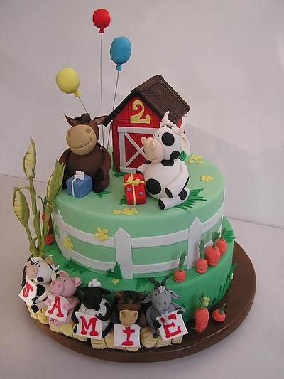 Farmyard birthday - Cake by Louisa Massignani