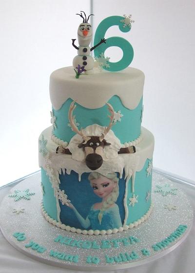 My 1st Frozen Cake! - Cake by Cake A Chance On Belinda