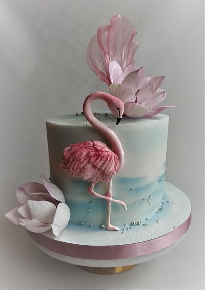 Flamingo - Cake by Jitkap