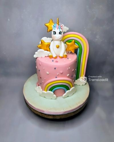 Unicorn cake - Cake by Joan Sweet butterfly 