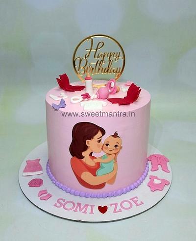 Mom and baby cake - Cake by Sweet Mantra Homemade Customized Cakes Pune