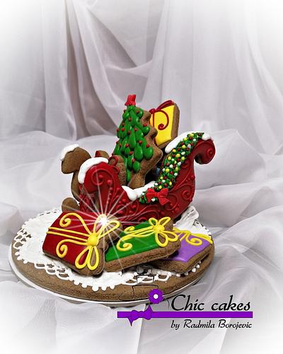 Santa's sleigh - Cake by Radmila