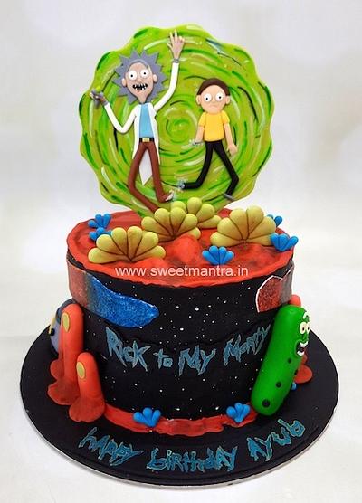 Rick and Morty cake - Cake by Sweet Mantra Homemade Customized Cakes Pune