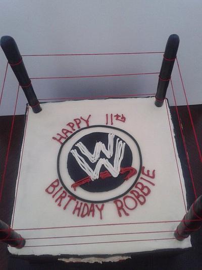 WWE wrestling cake - Cake by Mikooklin's Cakery