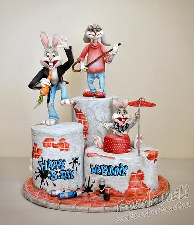 Bugs Bunny - An 80 Carrot Anniversary - Sugarcraft Collaboration - Cake by FondanEli