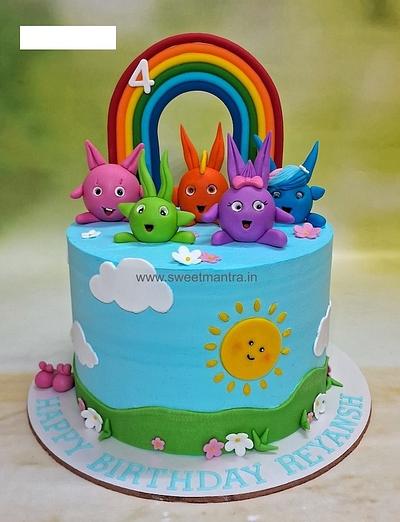 Sunny Bunnies cream cake - Cake by Sweet Mantra Homemade Customized Cakes Pune