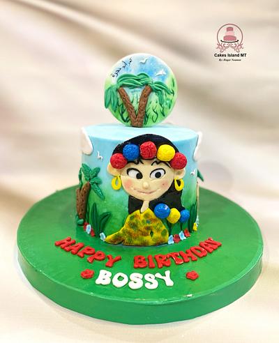 Bassant and Diasty😂 Egyptian Cartoon theme - Cake by Jojo