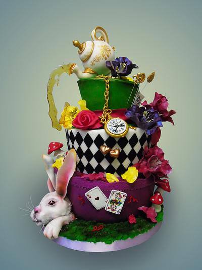 Alice in Wonderland - Cake by Koznitsa Cakes