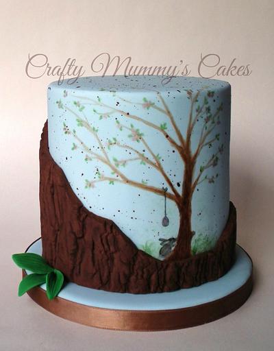 Woodland Easter - A Painted Easter Collaboration - Cake by CraftyMummysCakes (Tracy-Anne)