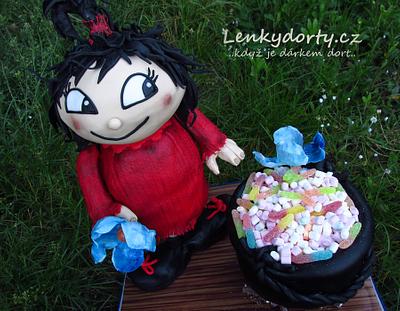 Antigravity cake fairy tale The Little Witch - Cake by Lenkydorty