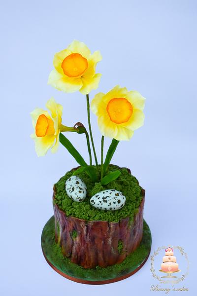 Easter Daffodils - Cake by Benny's cakes