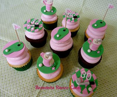 Girly Golf Cupcakes - Cake by Benni Rienzo Radic