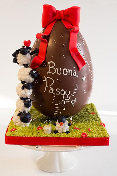 "Happy Easter" by Shaun and the sheeps - Cake by Giogio