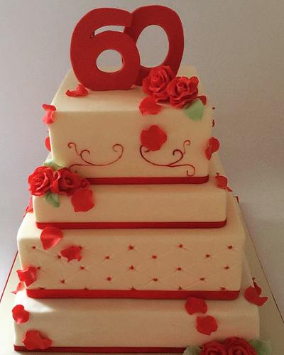 Red roses - Cake by Futurascakedesign