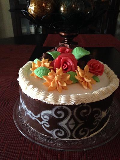 Chocolate wrapped cake - Cake by Sweet Confections by Karen