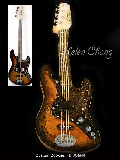 Lakland Bass Cookie - Cake by Helen Chang