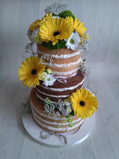 Naked wedding cake - Cake by Zuzana Kmecova