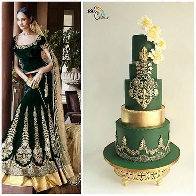 Elegant Indian Fashion Cake Collaboration Part 2 - Cake by Joonie Tan