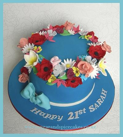 Crowned with Flowers - Cake by Mel_SugarandSpiceCakes