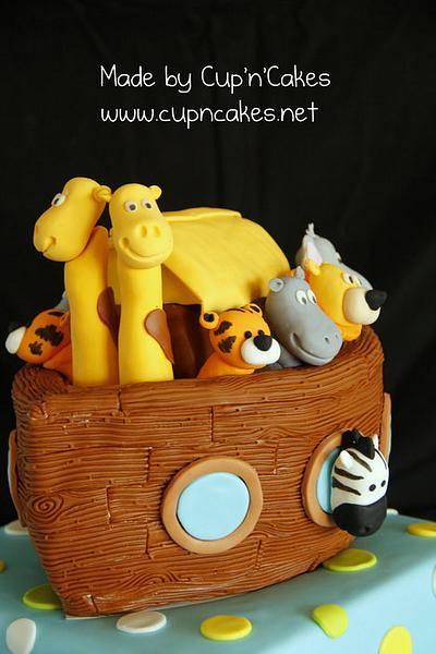 Noah's Arc Christening Cake - Cake by Cup'n'Cakes