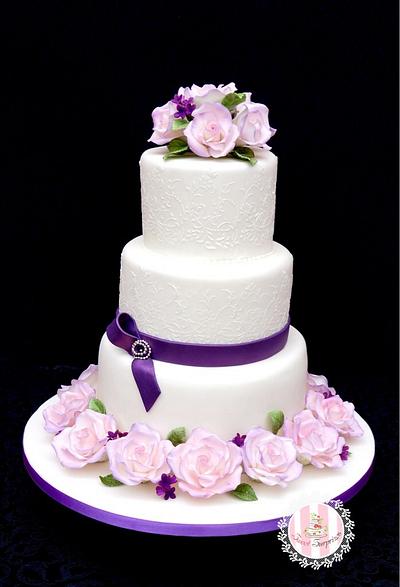 Roses and lace - Cake by Sweet Surprizes 