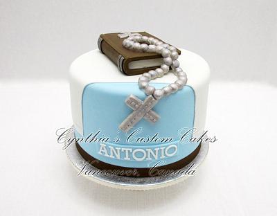 Antonio's First Communion - Cake by Cynthia Jones