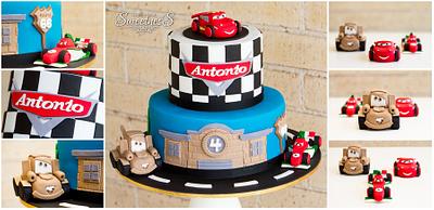Cars theme birthday cake- A Pocket Full of Sweetness - Cake by Loan