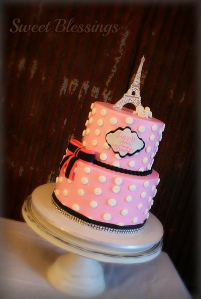 Paris Theme - Cake by SweetBlessings