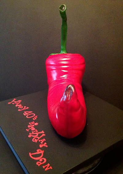 Red hot chilli pepper! - Cake by Fatcakes