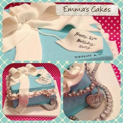 Tiffany Gift Box Cake - Cake by Emma's Cakes - Cakes for all occasions