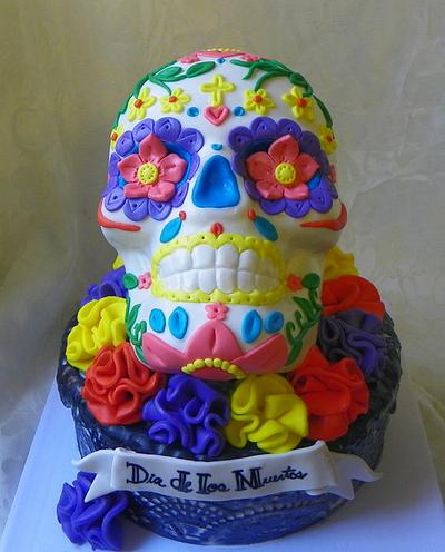 Dia de los Muertos Cake - Cake by Erin Gardner