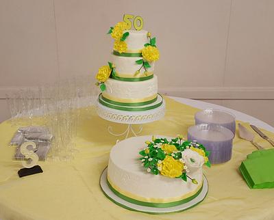 50th anniversary cake - Cake by Mommade Cakes 
