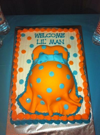 Welcome Little Man - Cake by caymancake